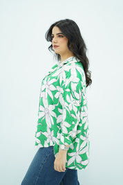 Chemise florale en Lin 💚