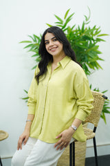 Chemise fluide- Vert pistache