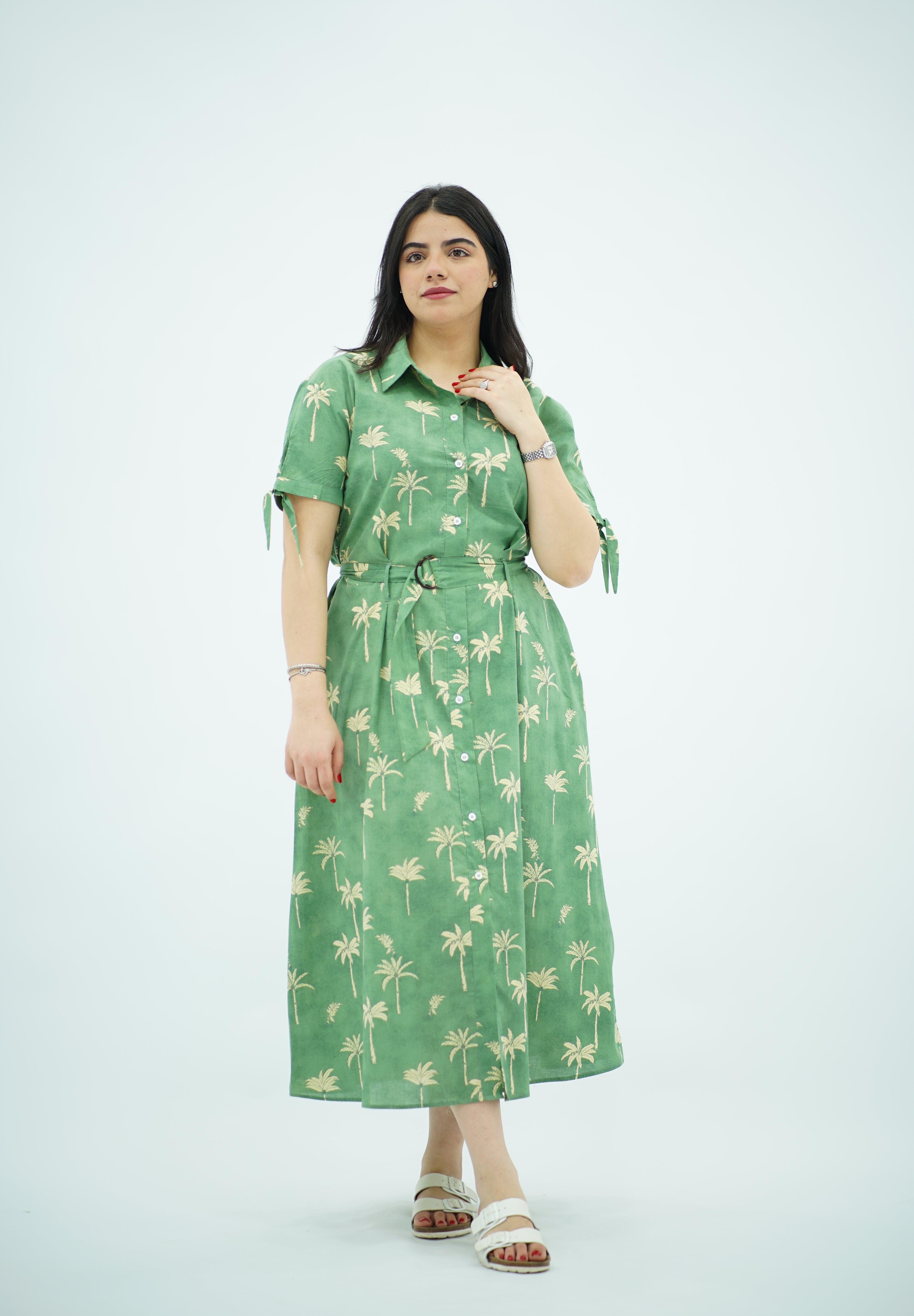 Robe midi d'inspiration tropicale 🏝️