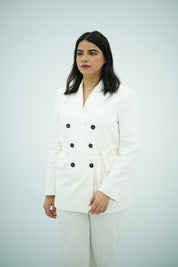 Tailleur en deux pièces, Blanc 🤍.
