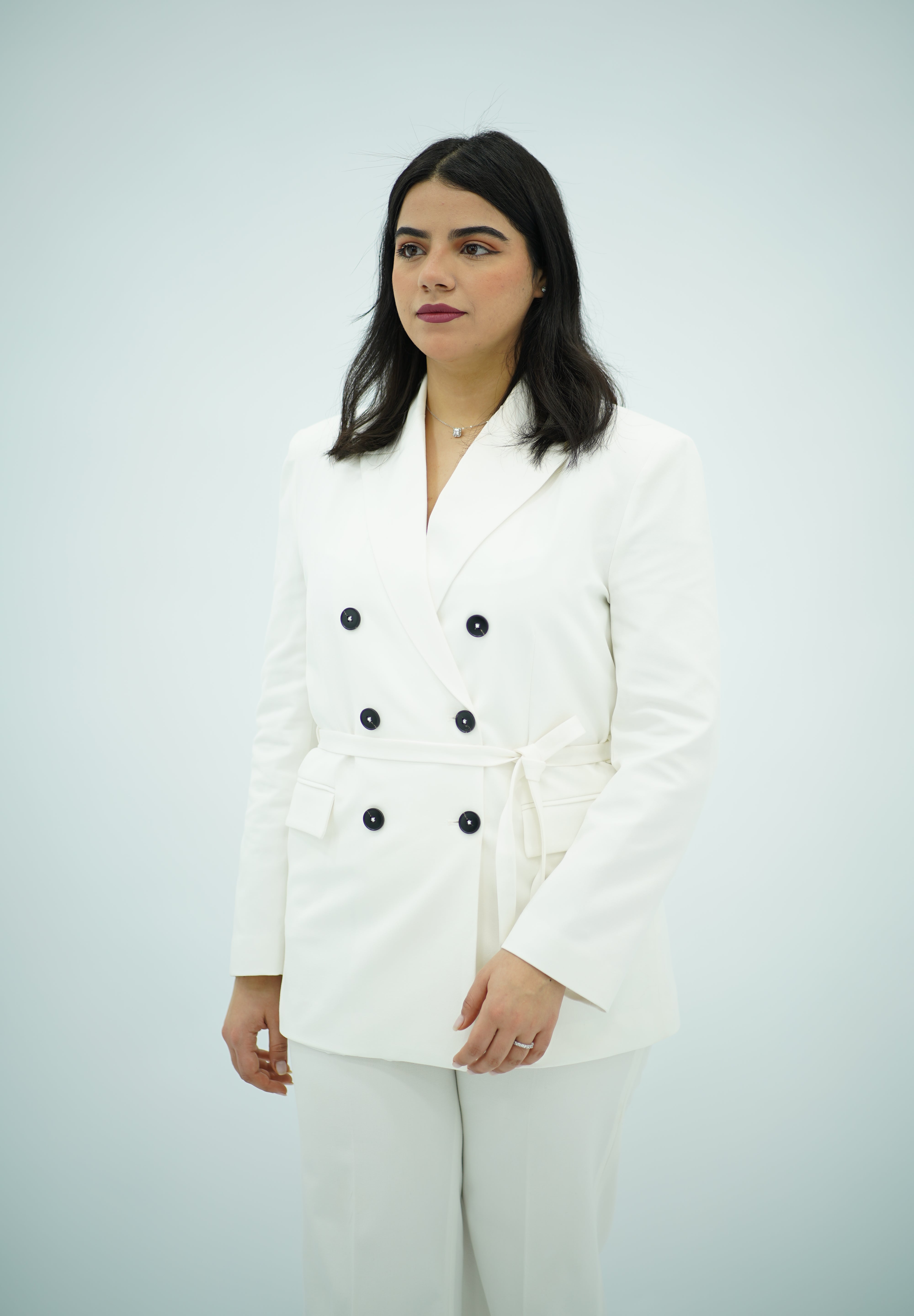 Tailleur en deux pièces, Blanc 🤍.