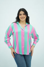 Chemise En satin Rayé