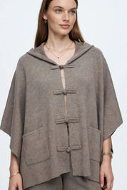 Ensemble Cape et Pantalon Large en Maille