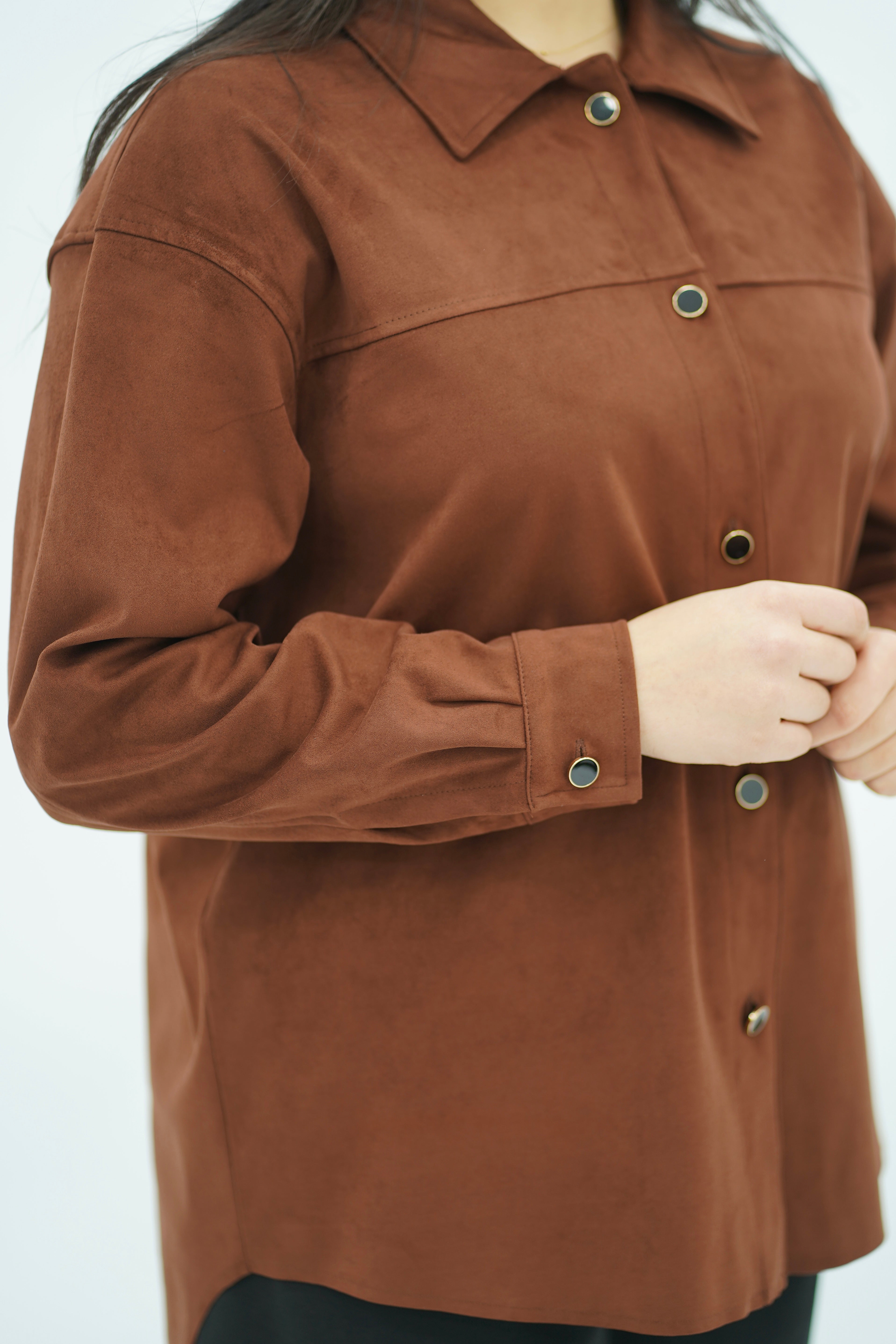 Surchemise Faux Daim Marron 🤎