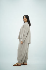 Ensemble Tencel – Gris Beige Épuré