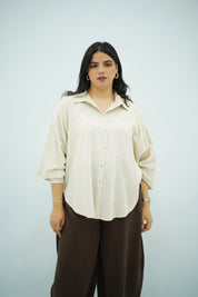 Chemise Beige écru en Lin