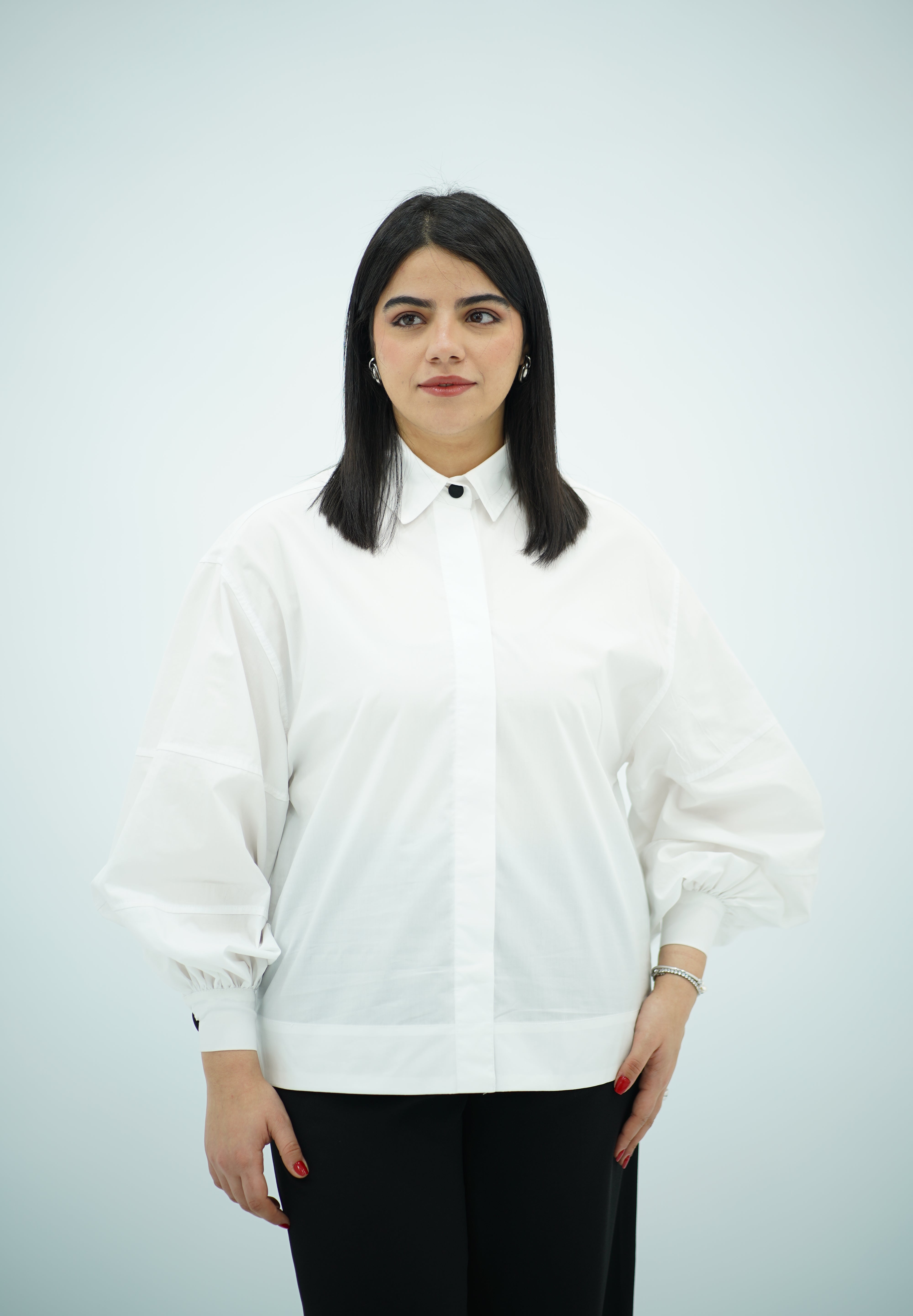 Chemise à Manches Bouffantes