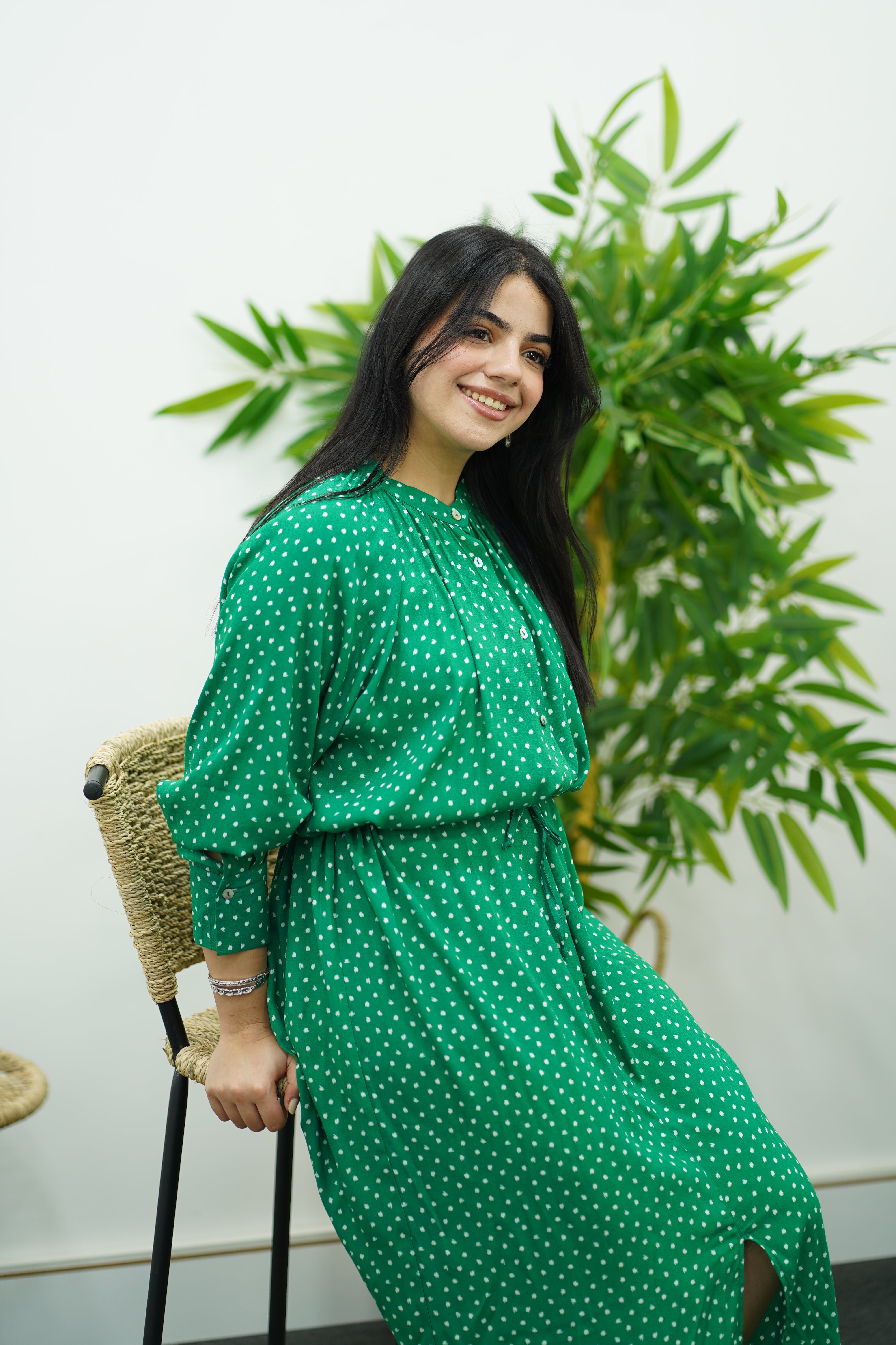 Robe langue avec ceinture