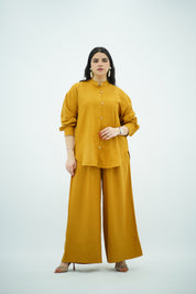 Ensemble en lin Moutarde