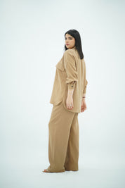 Ensemble Beige camel En Tencel