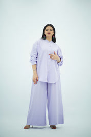 Ensemble En Lin Mauve clair