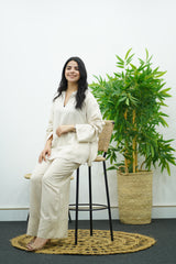Ensemble en Lin Oversize