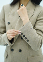 Manteau Long Classique – Beige Élégant