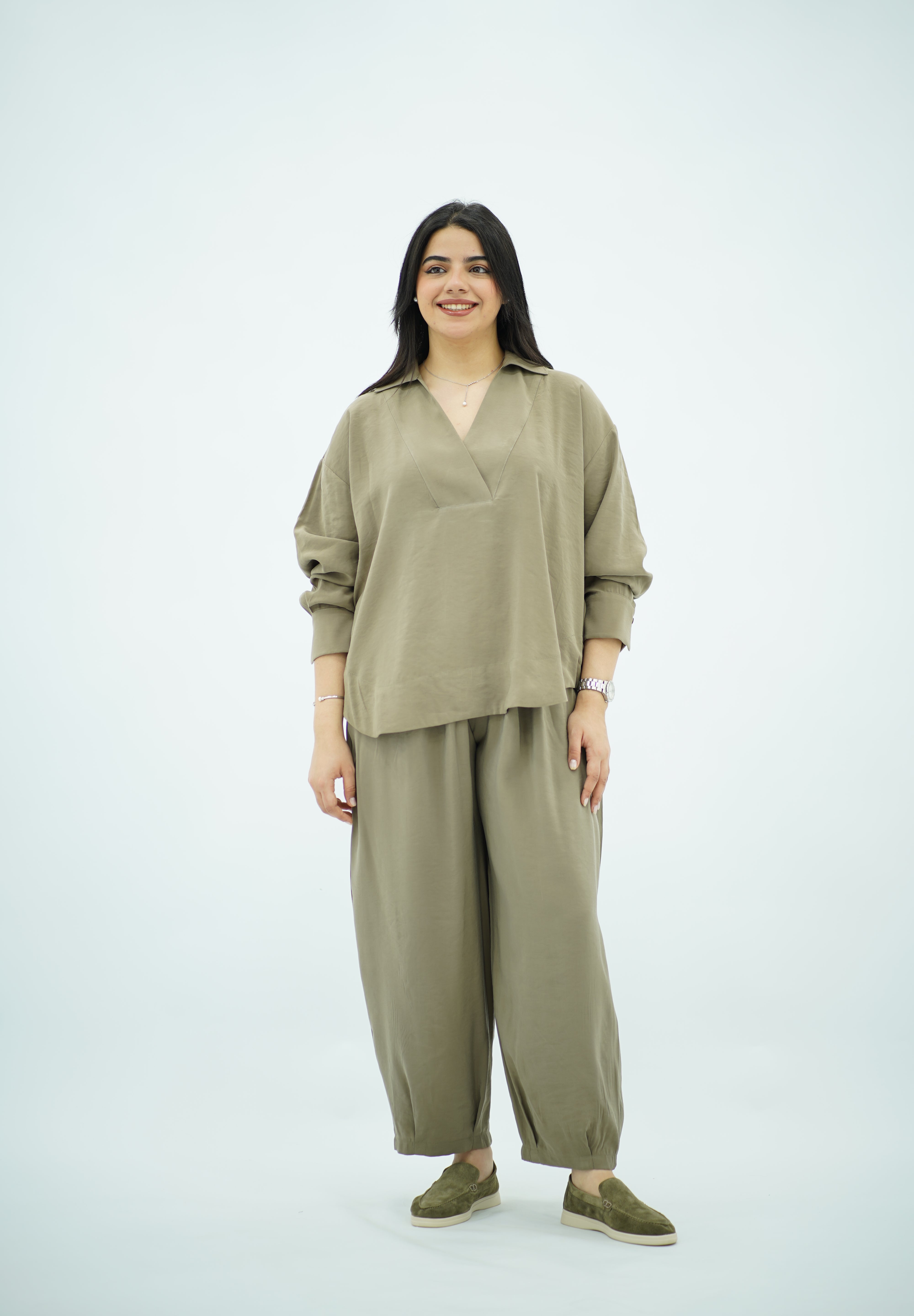 Ensemble en Tencel Vert olive