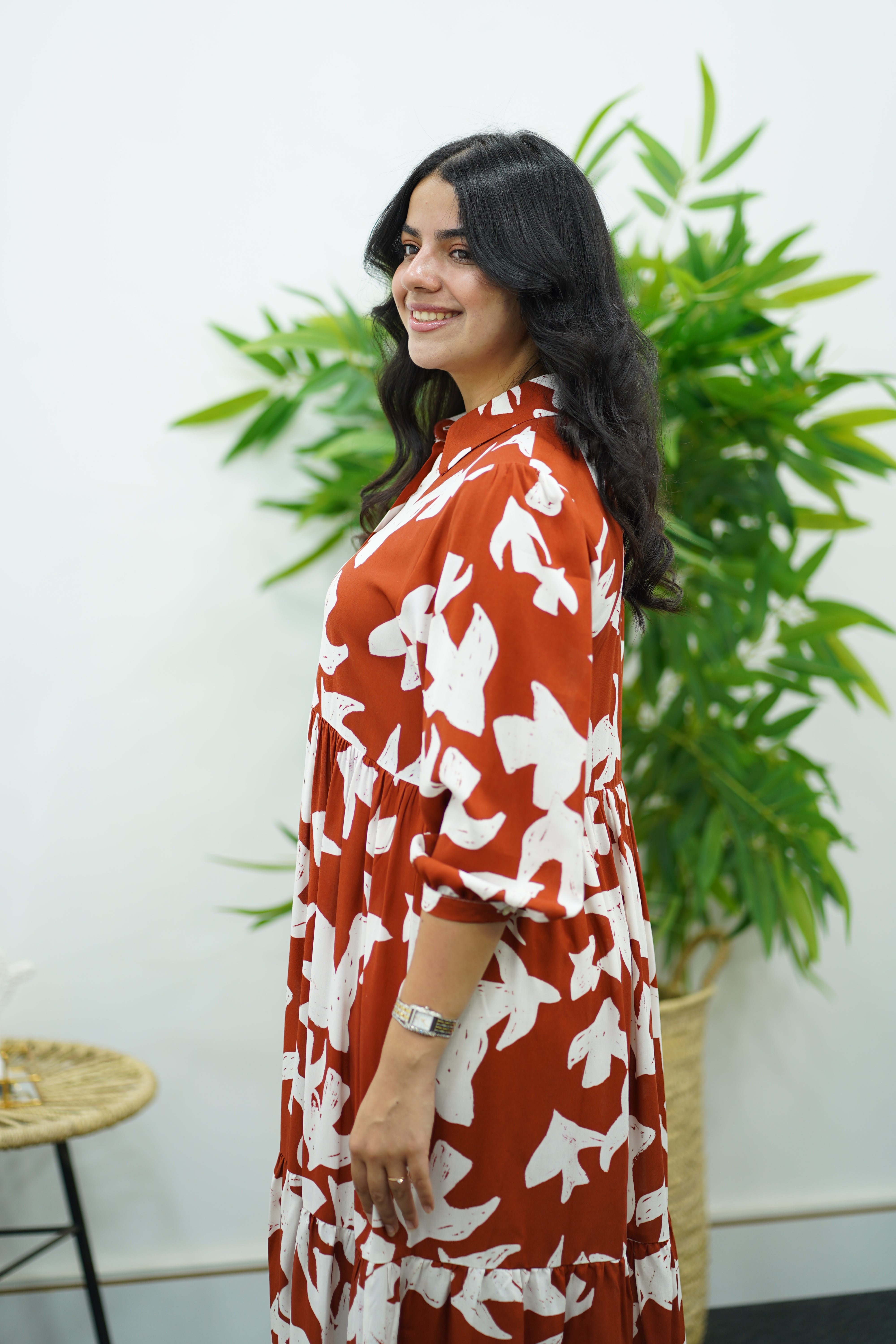 Robe à imprimé - Multicolore