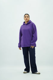 Capuche oversize Violet
