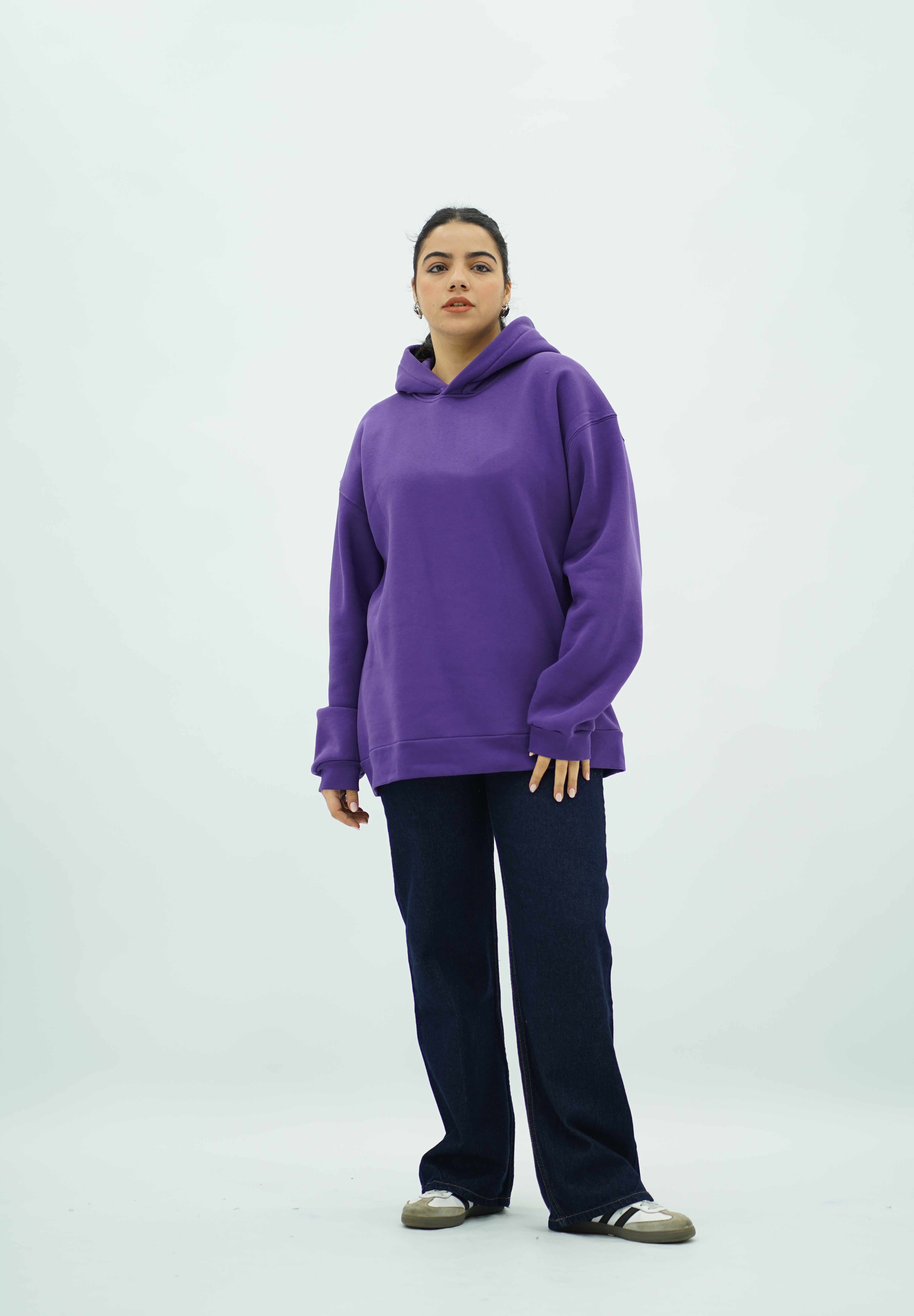 Capuche oversize Violet