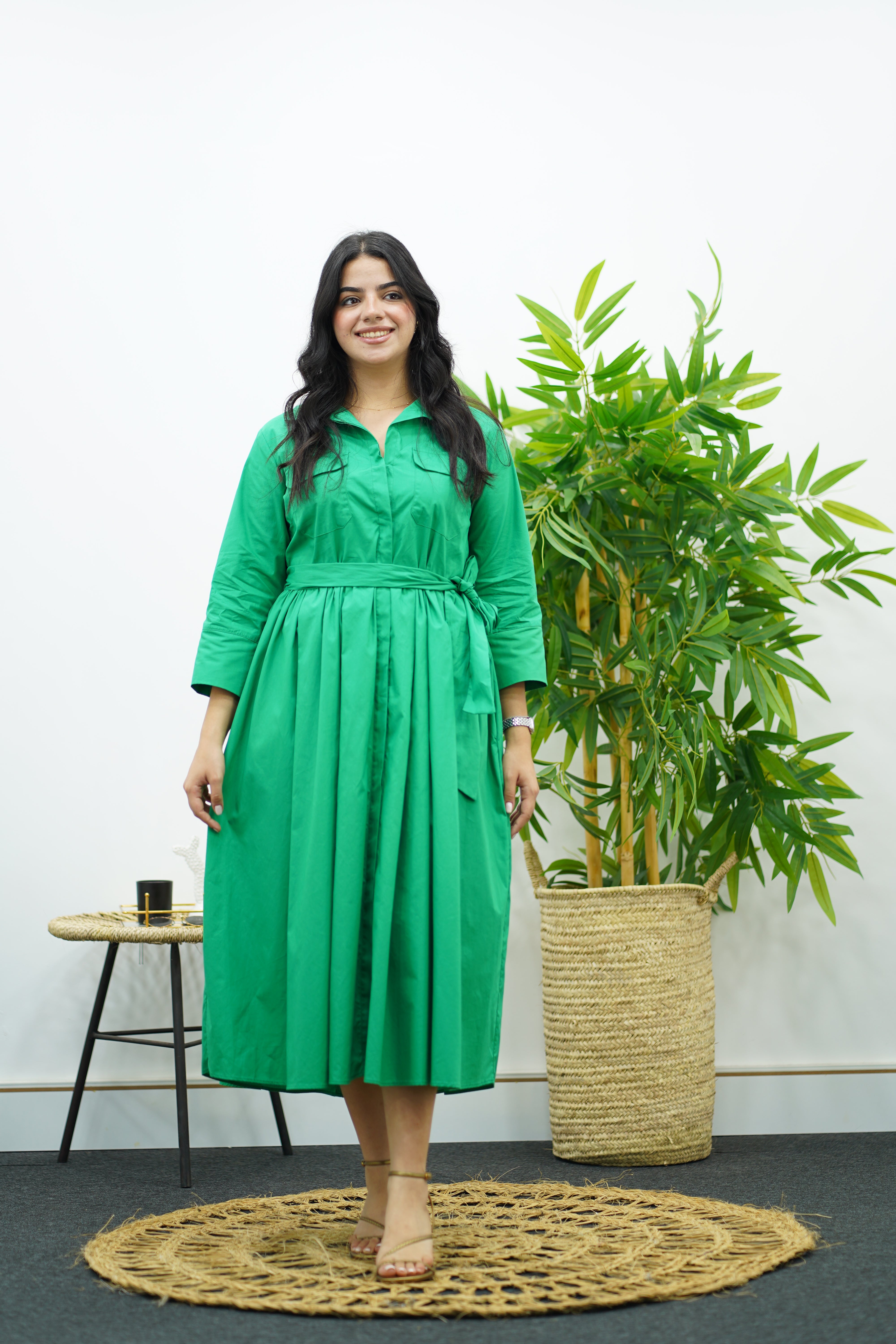 Robe En popeline verte 🍀