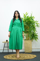 Robe En popeline verte 🍀