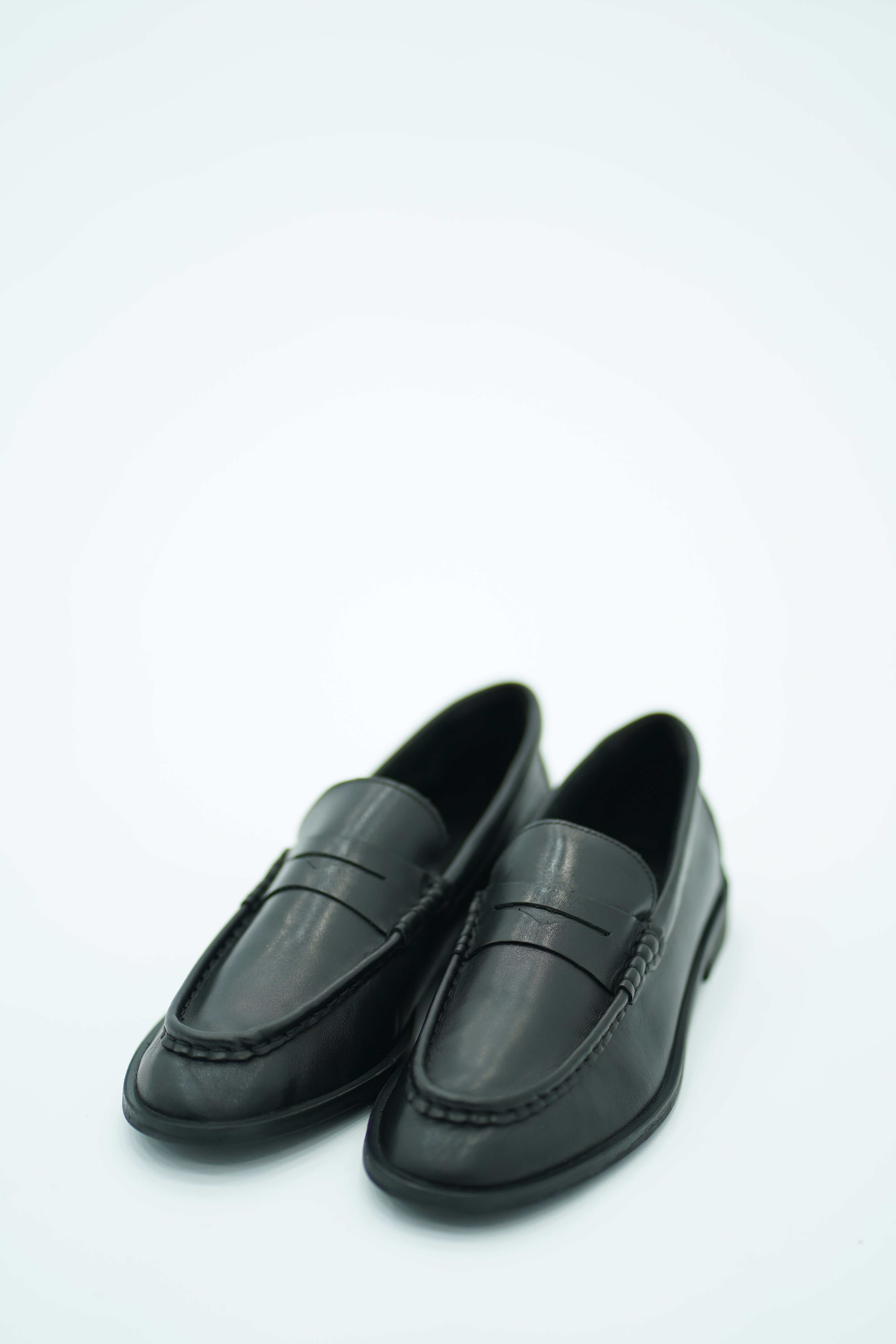 Mocassins cuir En Noir