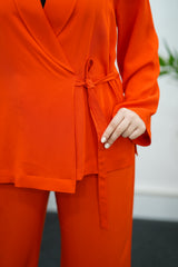 Ensemble Fluide Croisé - orange