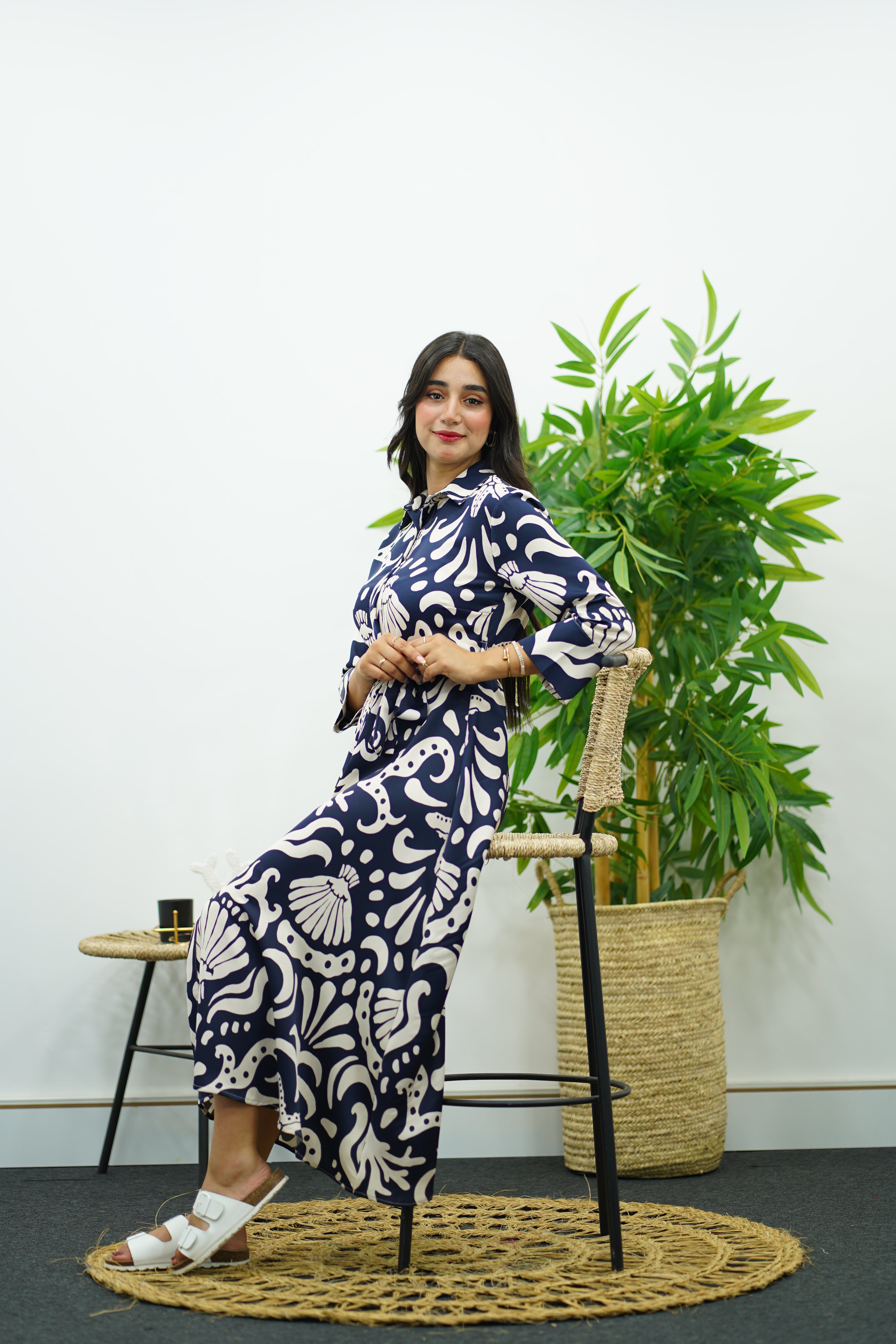 Robe fluide imprimé