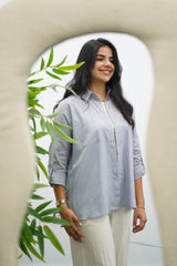 Chemise En Lin - Grise