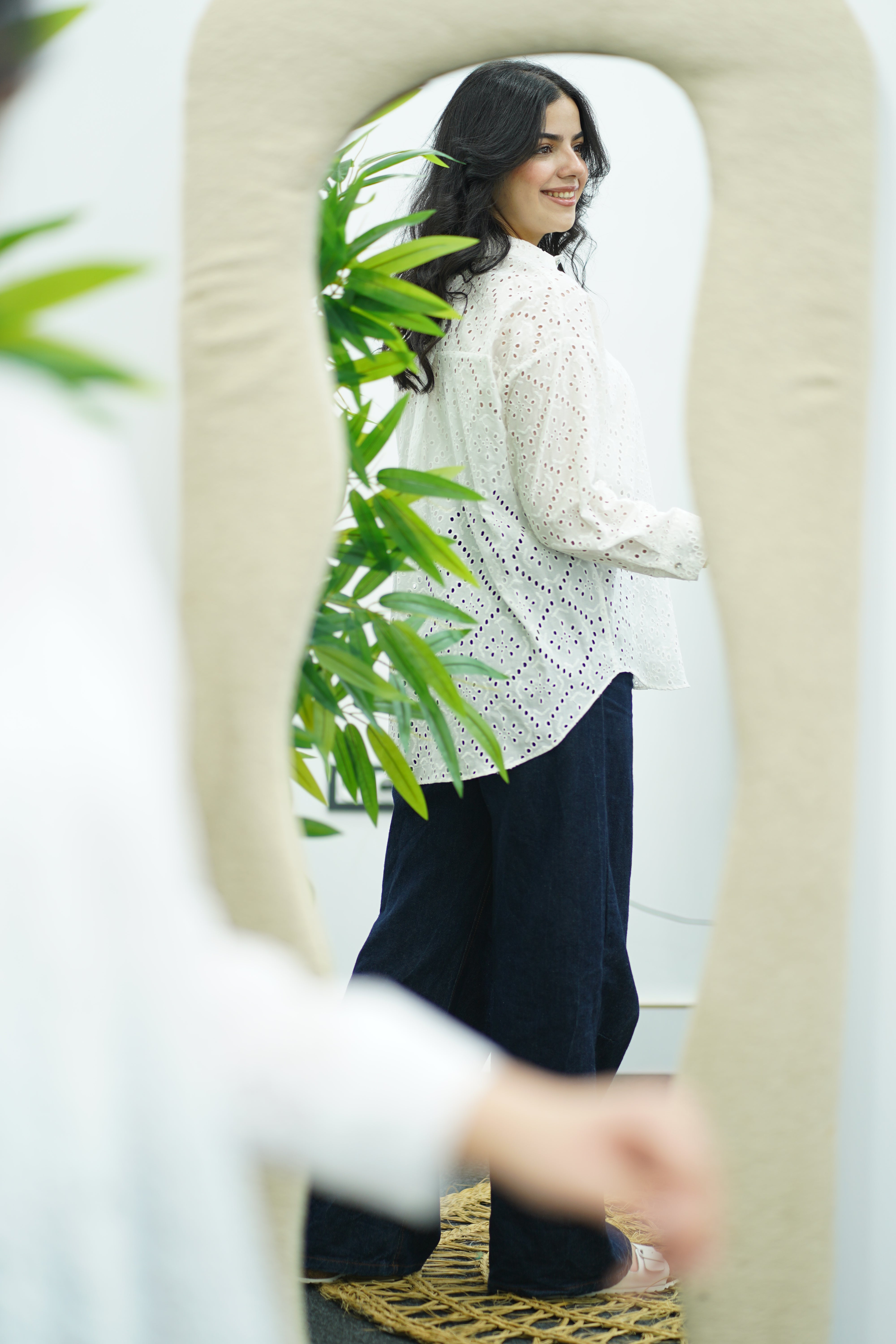 Chemise en Broderie Anglaise - blanche
