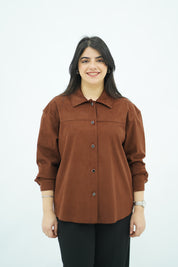 Surchemise Faux Daim Marron 🤎
