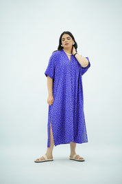 Robe Gandoura À motifs polkadot