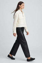 Veste Courte en Tweed Ecru