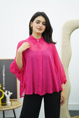 Chemise cap en mousseline