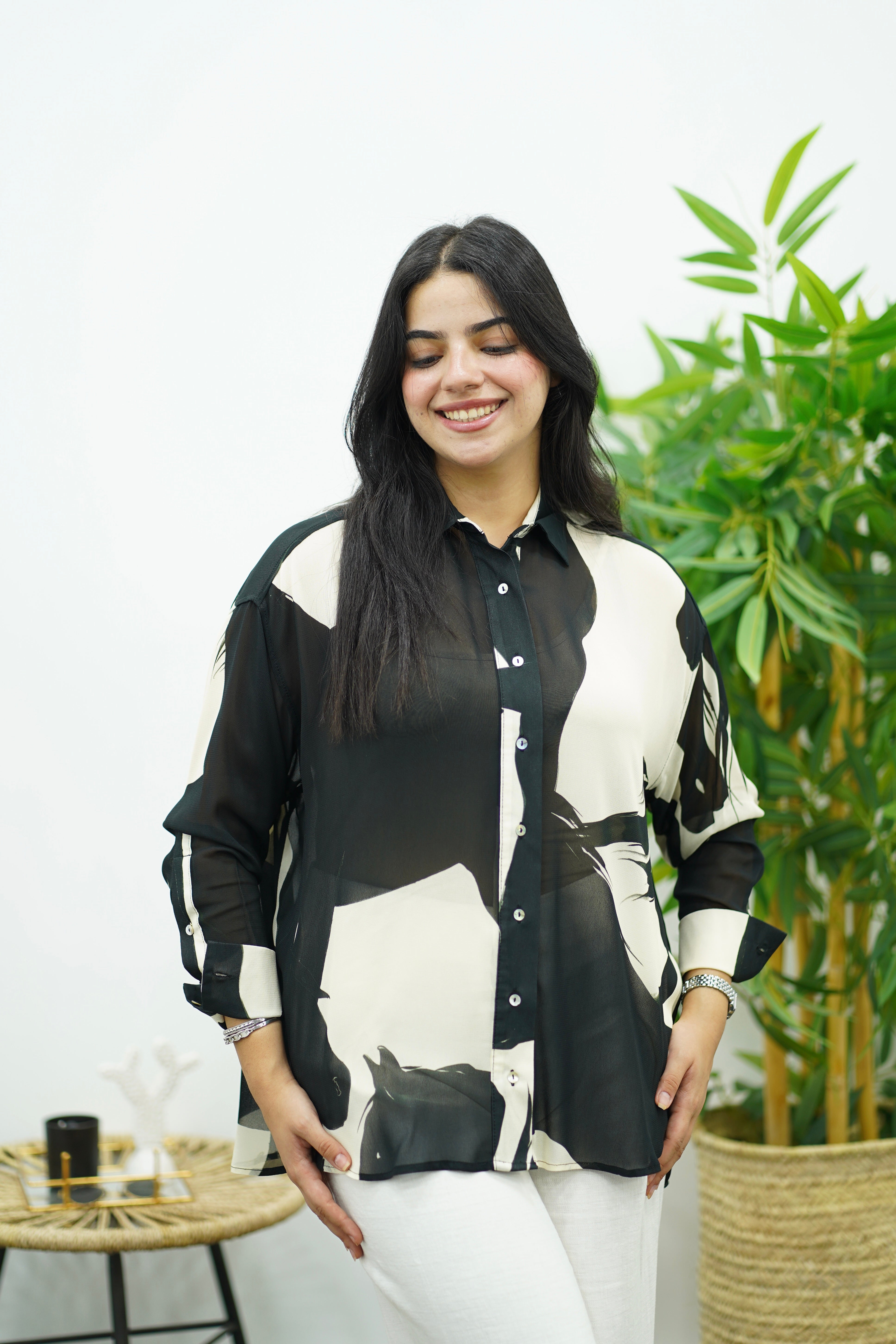 Chemise En mousseline imprimer