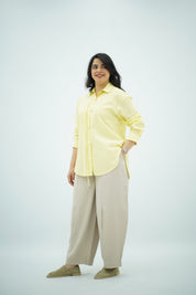 Chemise Rayée Jaune