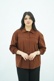 Surchemise Faux Daim Marron 🤎