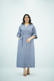 Robe Bleu jeans en Lin
