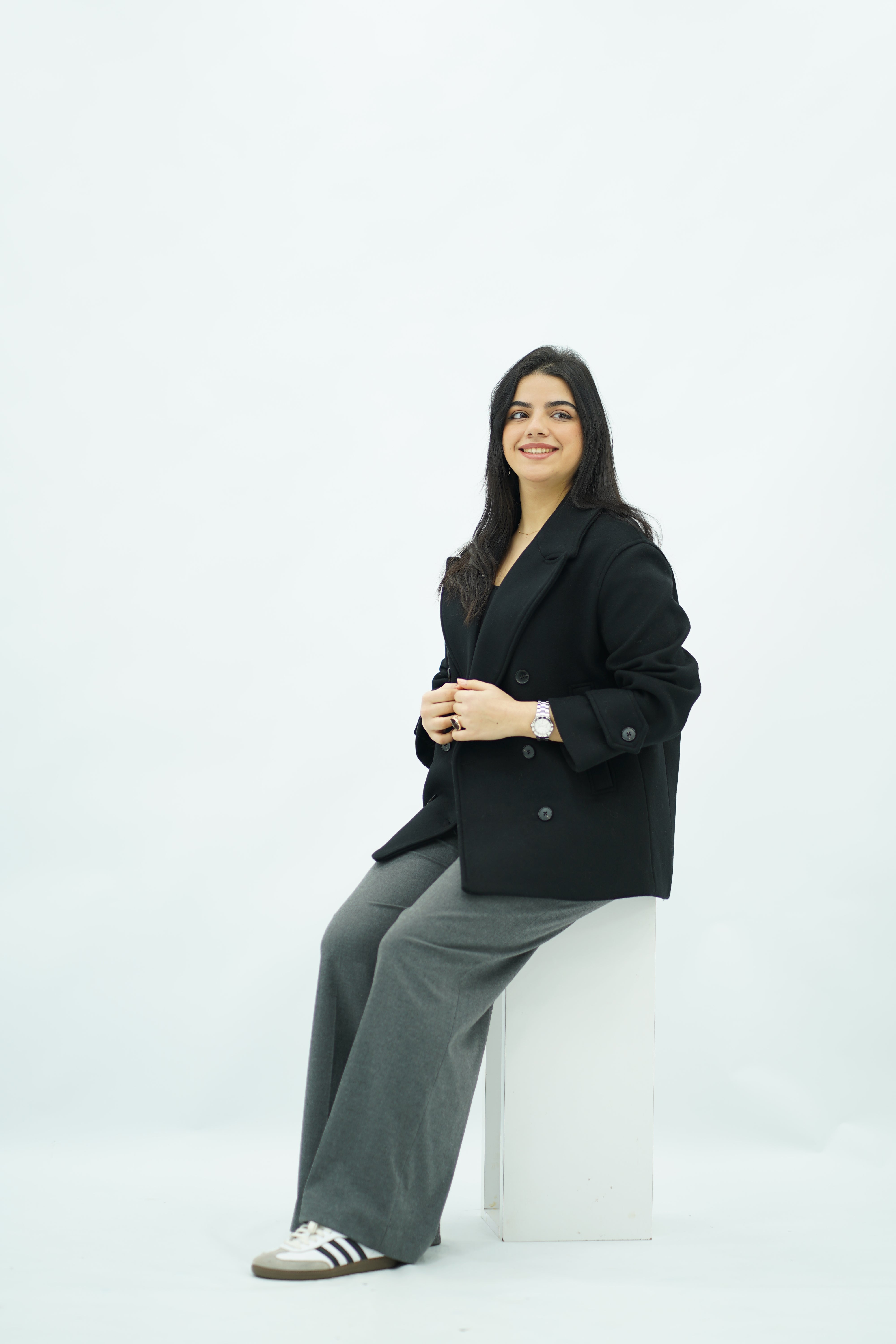 Manteau court oversize Noir 🖤