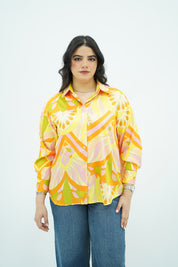 Chemise En satin coloré