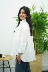 Chemise Blanche En lin