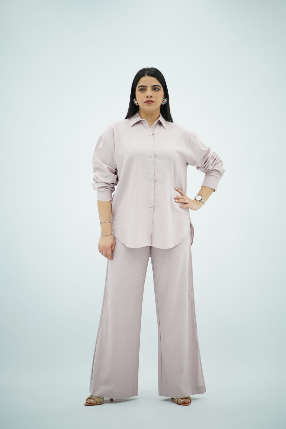 Ensemble Mauve - Chic Coréen Fluide