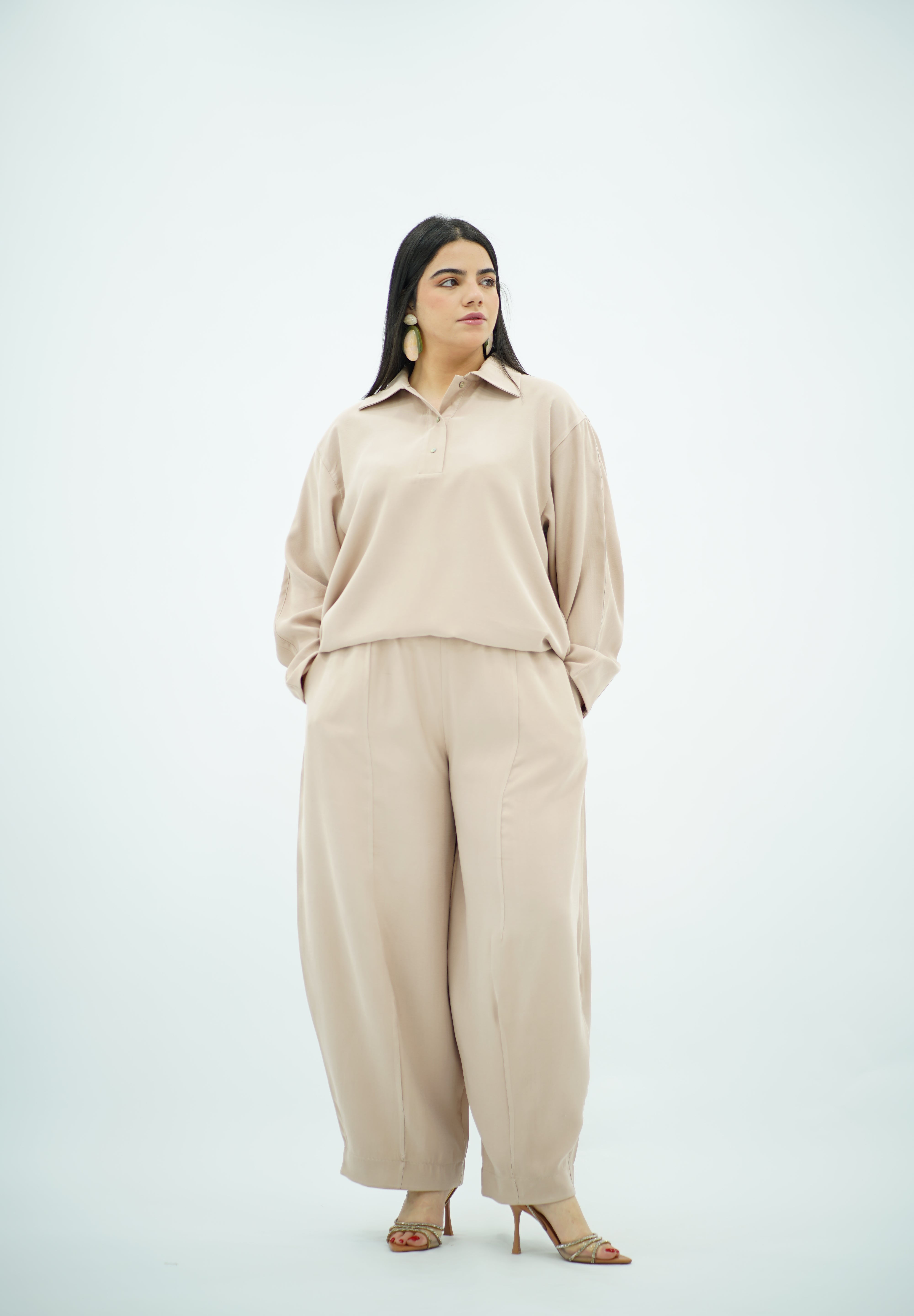 Ensemble Ballonner En Tencel Crème