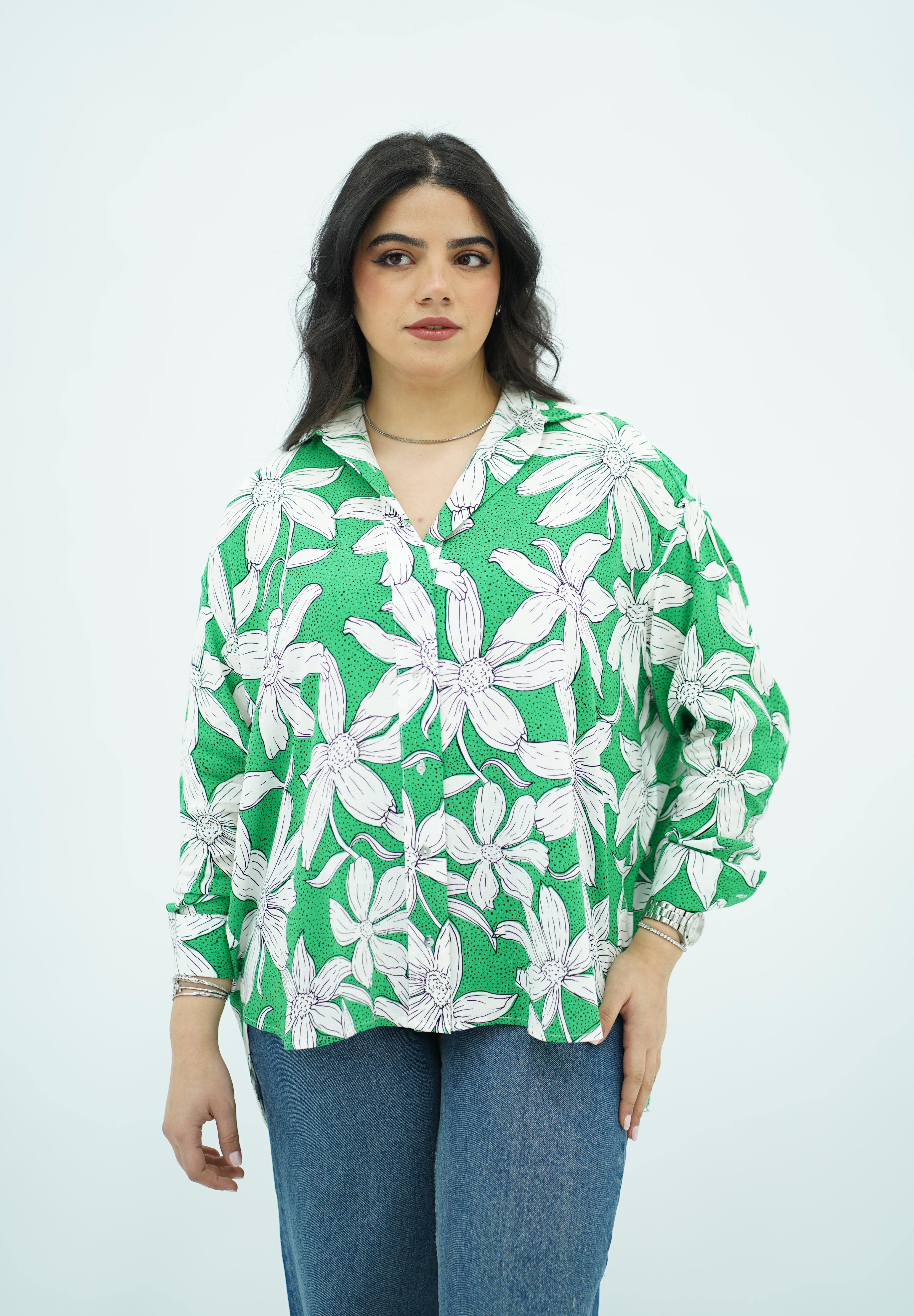 Chemise florale en Lin 💚