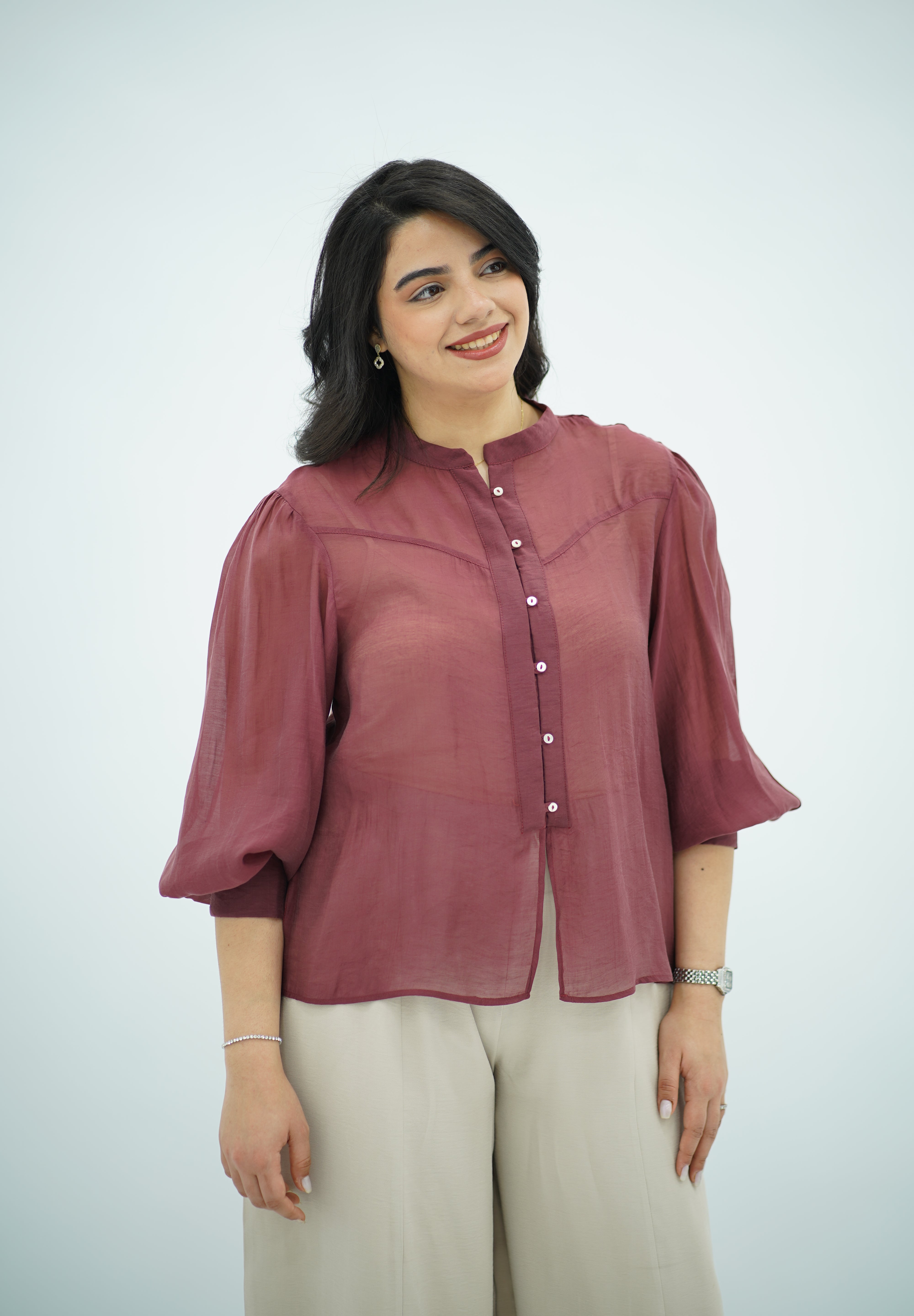 Chemise Fluide Vieux Rose
