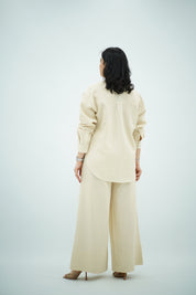 Ensemble en Lin Blanc cassé