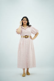 Robe Midi fluide Rose bébé