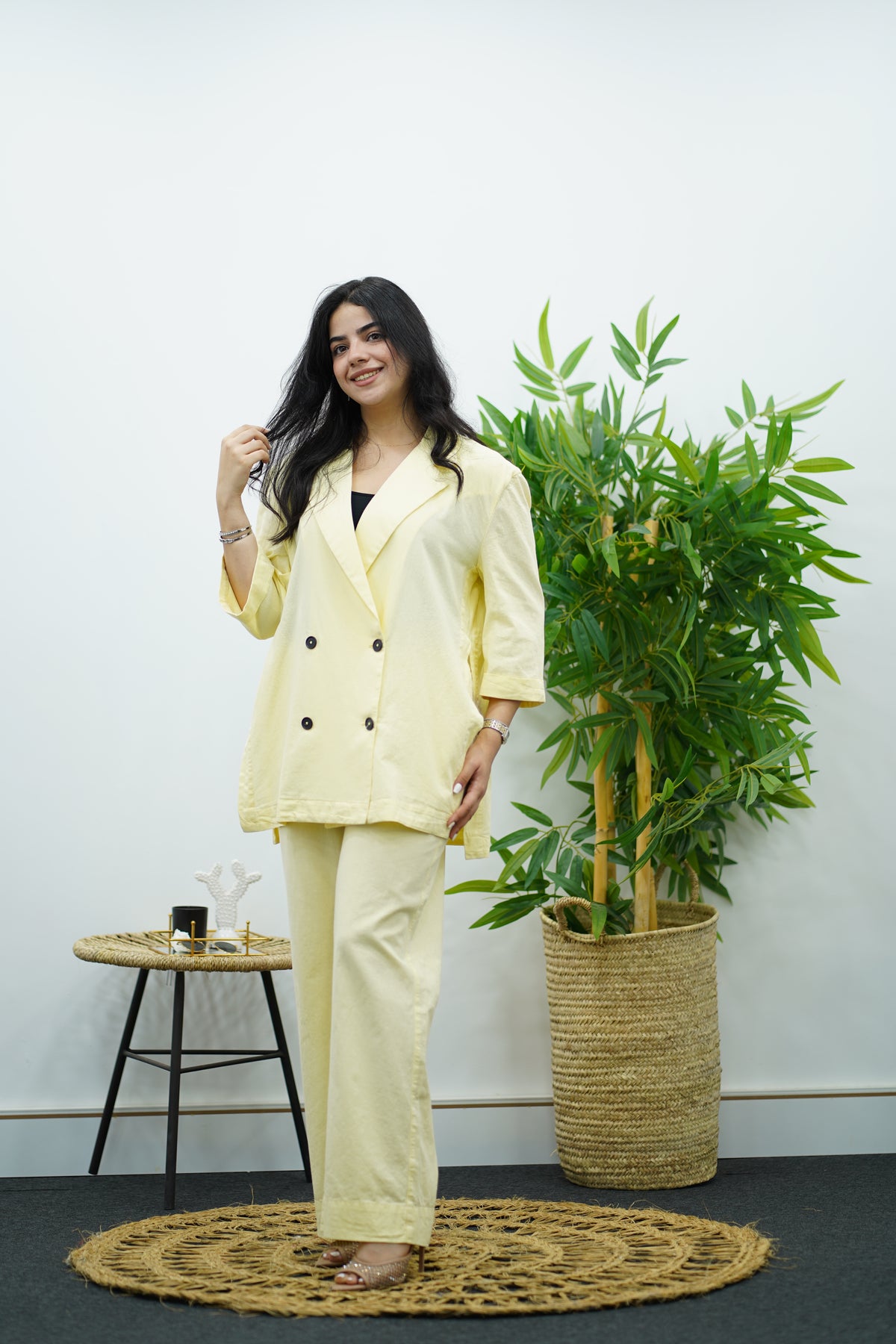 Ensemble Jaune - Pantalon & Blazer