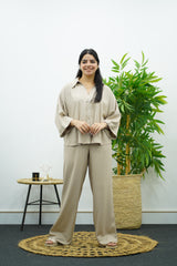 Ensemble en lin - Nude