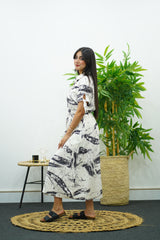 Robe longue à imprimé