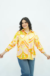 Chemise En satin coloré