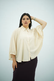 Chemise Blanc cassé En Mousseline